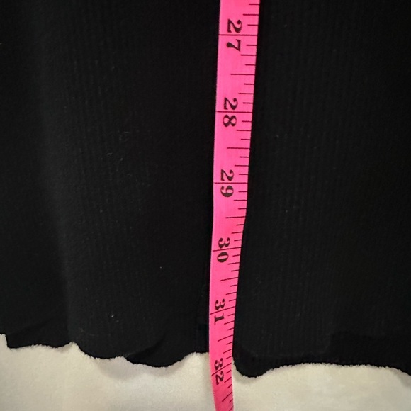 Abbeline Black Open Back Ribbed Knit Collard Dress Size Medium - Picture 7 of 10